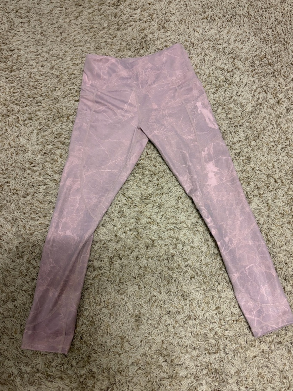 Pink Marble Print Zyia light ‘n tight leggings